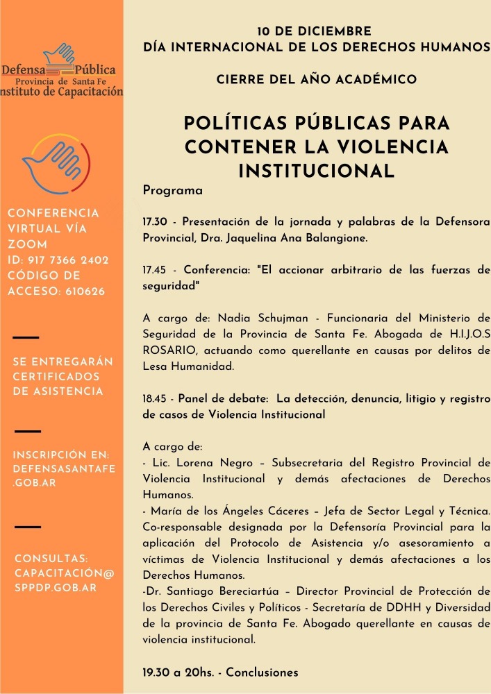 10 de Diciembre - Día Internacional de los Derechos Humanos y Día Nacional de Restauración de la Democracia - SPPDP Santa Fe 10 de Diciembre - Día Internacional de los Derechos Humanos y Día Nacional de Restauración de la Democracia - SPPDP Santa Fe